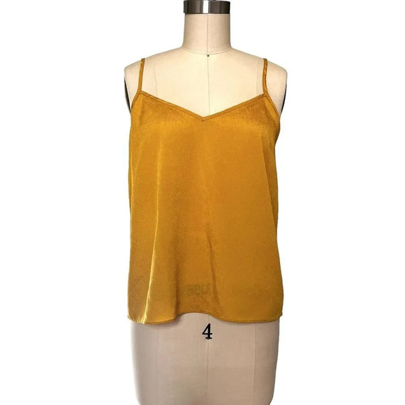 Joie Women's Silk Floral Gold Long Sleeve Peplum Blouse W/ Camisole Sz Small - Picture 8 of 11